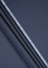 Loro Piana Highlander 13 Micron Super 210's Wool & Silk Fabric - D Blue