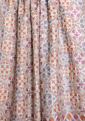 Pashmina Ari Work Jaaldar Scarf D#05 - Brown