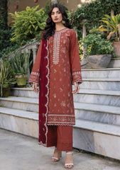 Lawn - Farasha - Bahar - FB25#03 - Russet Dusk