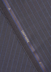 Drapers Sapphire Wool Fabric - D Brown