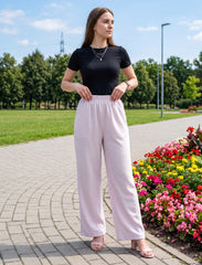 Pret - Moven - Cotton Linen Trouser - Pink