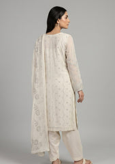 Formals - Riwaj - Fancy Bamber Chiffon - 2 Pcs Suit - CBD#2928 - Cream