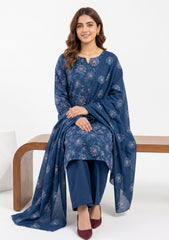 Winter - Rubaaiyat - Pashmina Embroidered 26 - D#08 - Blue