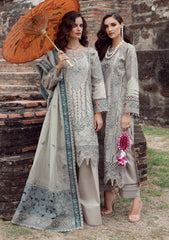 Lawn - Marwat Textiles - Gulmina - Luxury 25 - Vol-II - D#06 - GREY DUSK