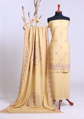 Winter - Riwaj - Embroidered Karandi Suit  - D#04 - Golden