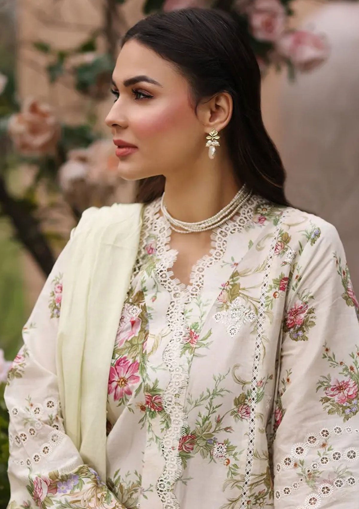 Lawn Collection - MM Manara - Vintage Flora - VF24#01 - JASMINE