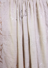 Pashmina Chantilly Patch Work Shawl D#02 - Fawn