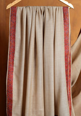 Pashmina Embroidered Border Shawl D#204 - Skin