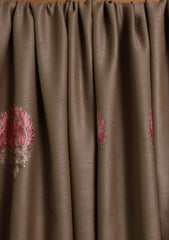 Pashmina Ari Work Shawl D#06 - Brown