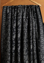 Pashmina Embroidered Jaaldar Shawl D#35 - Black