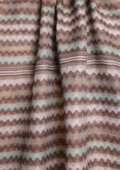 Pashmina Jamawar Scarf D#116 - Brown