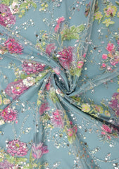 Fancy Net Embroidered Stone Work - ASPL#16