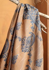 Karandi Embroidered Shawl D#08 - Brown