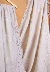 Pashmina Chantilly Patch Work Shawl D#02 - Fawn