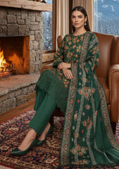 Winter - Riwaj - Printed Marina - 3 Pcs - Wool Shawl 25 - D#79