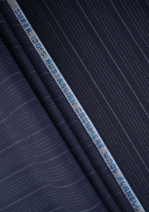 Super 130'S Australian Cashmere Wool Flanell - Navy Blue
