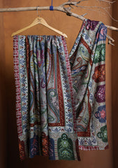 Pashmina Qalamkar Ari Work Jaaldar Shawl D#02 - Multi