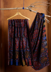 Pashmina Jamawar Shawl D#20 - Black