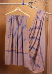 Pashmina Kashmiri Jaaldar Shawl D#145 - L Brown