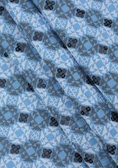Elite Men Embroidered Sequence Viscose Fabric - S Blue