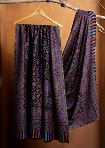 Pashmina Jamawar Shawl D#03 - N Blue