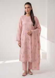 Winter - Rubaaiyat - Pashmina Embroidered 26 - D#03 - Peach
