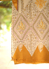 Pashmina Wool Ari Work Shawl D - 08 - Skin