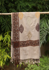 Embroidered Wool Shawl  D - 62