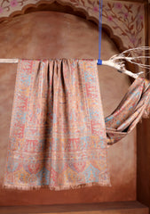 Pashmina Zari Jamawar Scarf D#05 - Brown