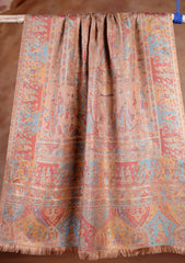 Pashmina Zari Jamawar Scarf D#05 - Brown