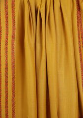 Pashmina Kashmiri Border Shawl D#185 - Mustard