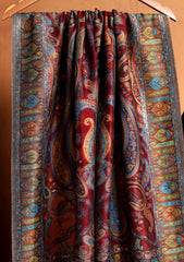 Silk Zari Jamawar Shawl D#38 - Multi