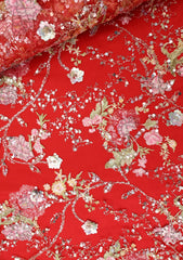 Fancy Net Embroidered Stone Work - ASPL#17