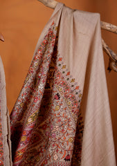 Pashmina Embroidered Jaaldar Shawl D#01 - Skin 1