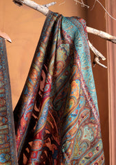 Silk Zari Jamawar Shawl D#38 - Multi