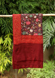 Embroidered Wool Shawl  D - 47