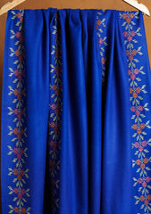 Pashmina Kashmiri Needle Work Shawl D#08 - R Blue