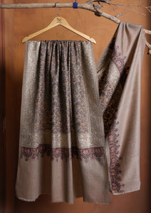 Pashmina Embroidered Jaaldar Shawl D#11 - Skin 2