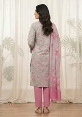 Lawn - Rubaaiyat - Digital Printed 26 - 2 By 2 - D#15 - L Grey