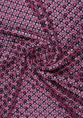 Elite Men Embroidered Sequence Viscose Fabric - D Pink
