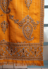 Karandi Embroidered Shawl D#10 - Mustard