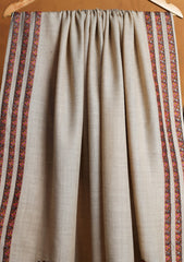 Pashmina Embroidered Border Shawl D#194 - Skin