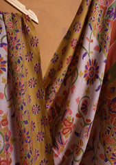 Pashmina Qalamkari Needle Work Shawl D#22 - Multi