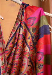 Pashmina Qalamkar Needle Work Shawl D#03 - Multi