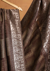 Pashmina Zari Jamawar Shawl D#23 - Brown