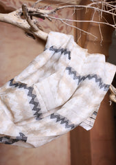 Pashmina Jamawar Scarf D#116 - Fawn