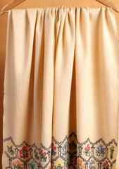 Pashmina Needle Work Shawl D#11 - L Peach