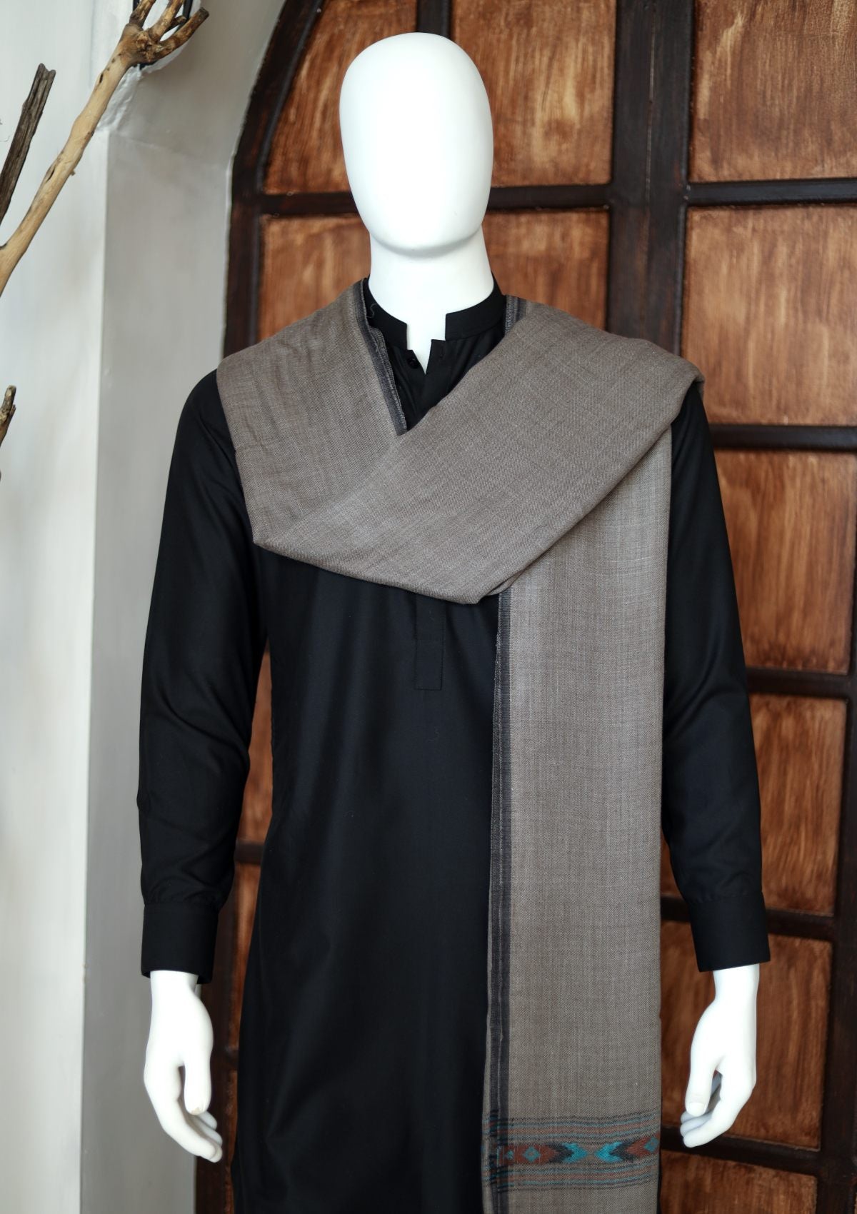 Men Shawls - Wool Shawls - D#235 - D Mouse