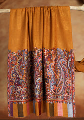 Pashmina Jamawar Scarf D#48 - Golden