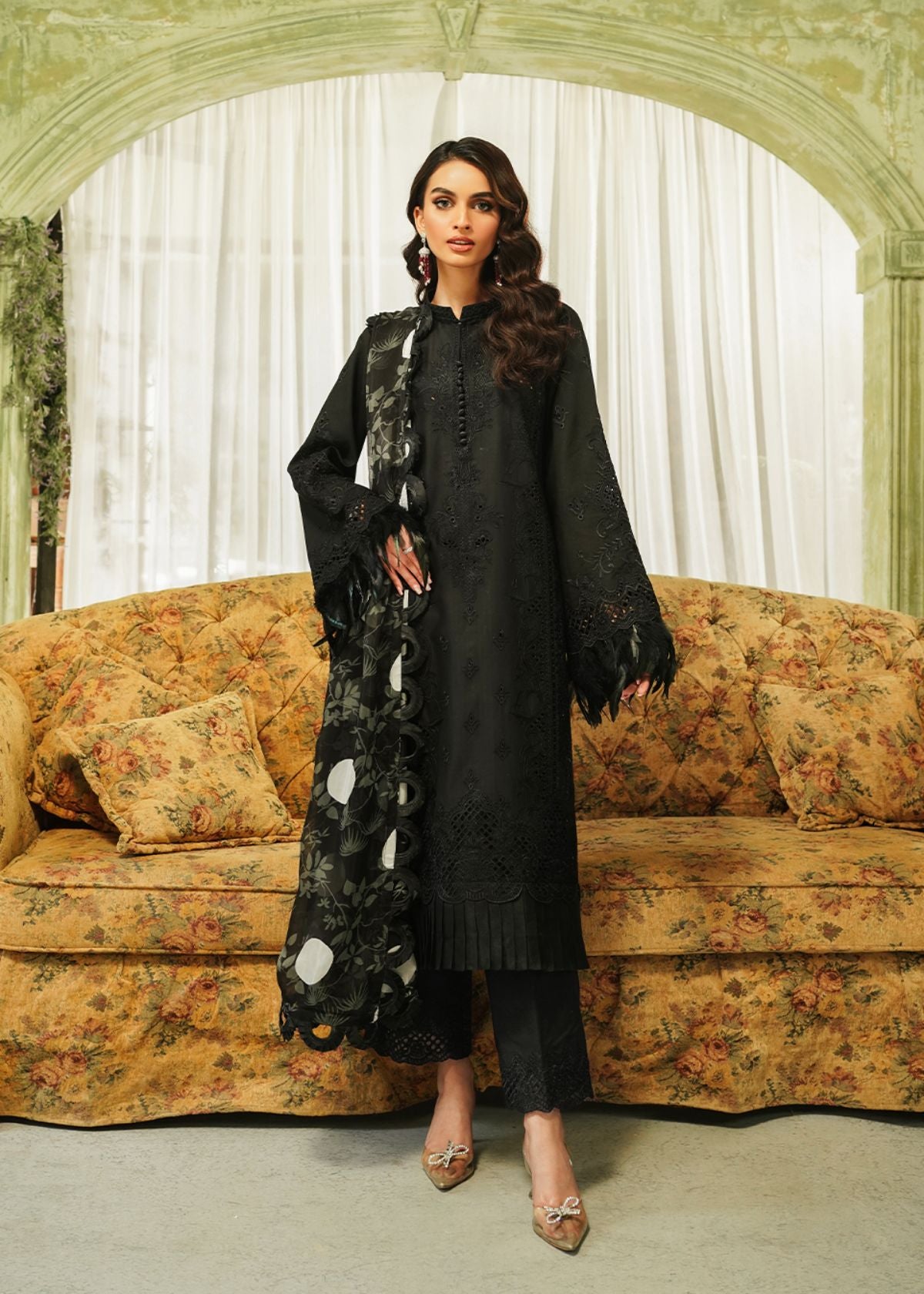 Lawn Collection - Zarqash - Tresor - Luxury Lawn 24 - ZQT#05 - MIDNIGHT